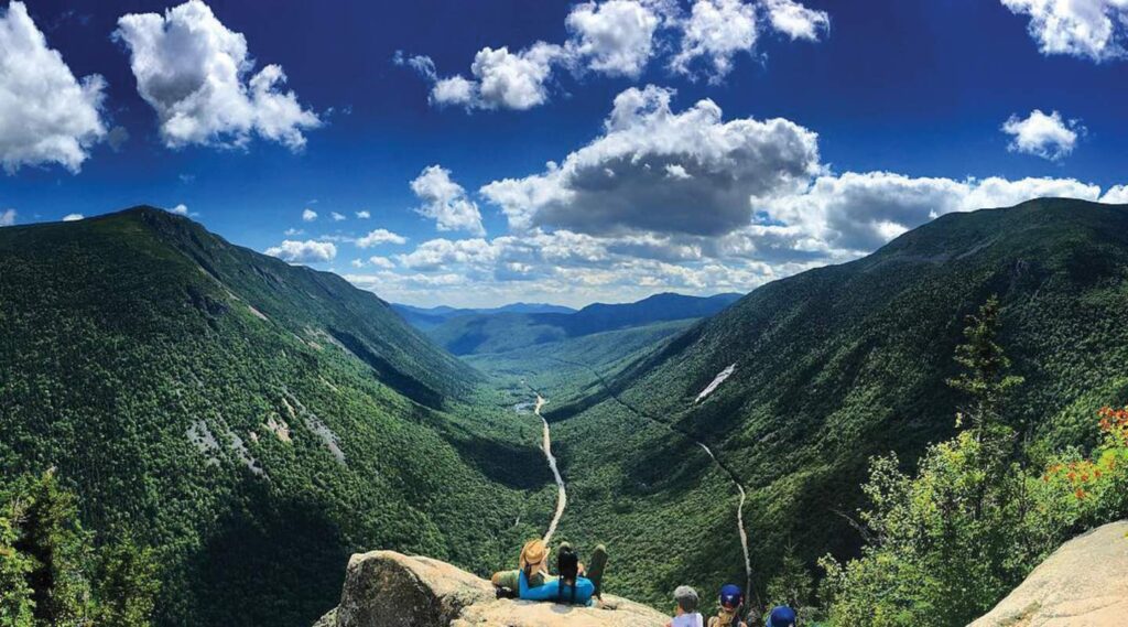 view from the White Mountains, New Hampshire