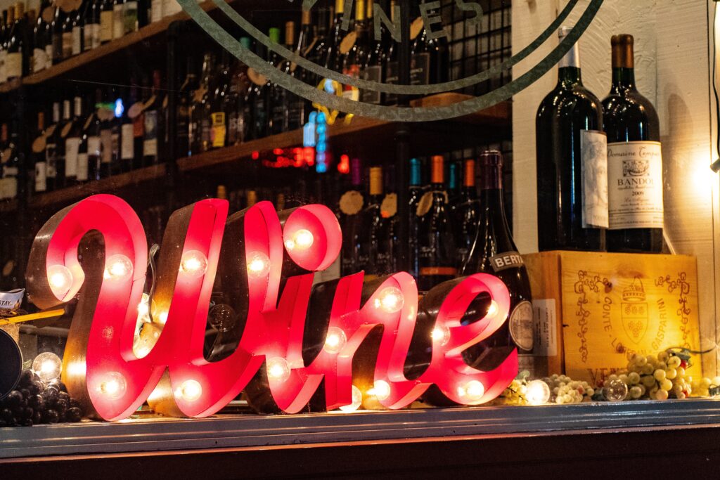 wine sign